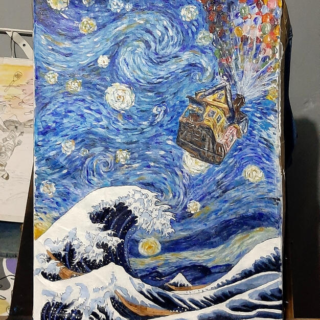 TGWOK x Starry Night x Disney Pixar's Up